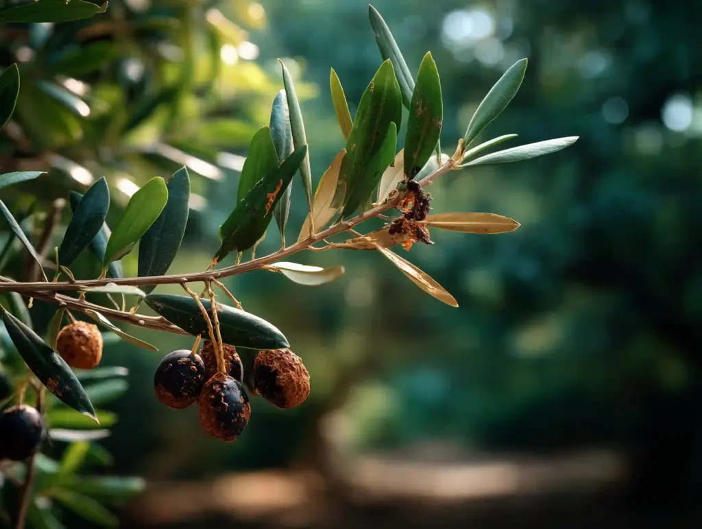 Anthraknose Olivenbaum