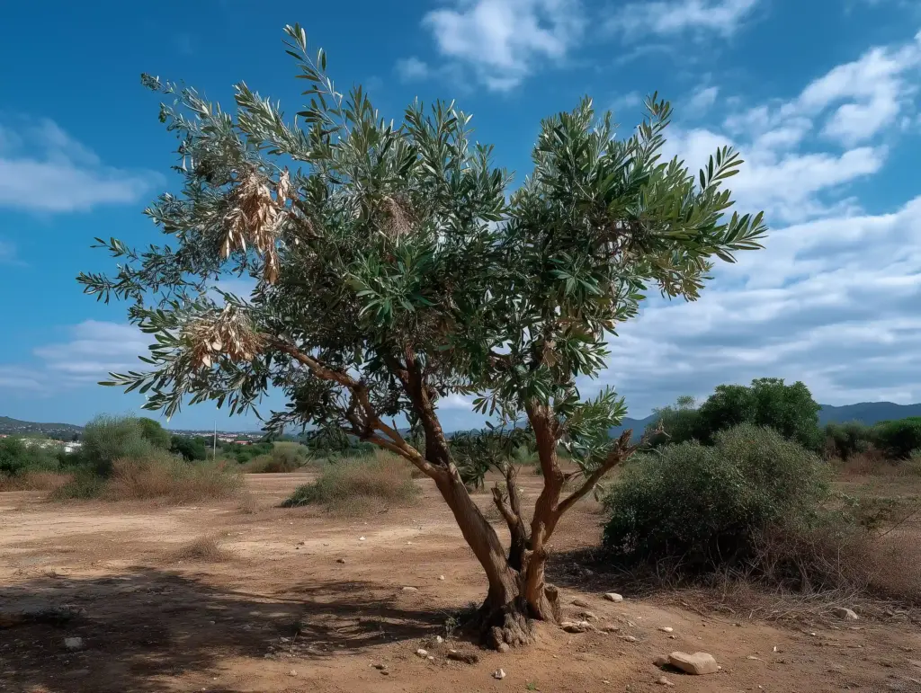 Krankheit Olivenbaum Verticillium Welke